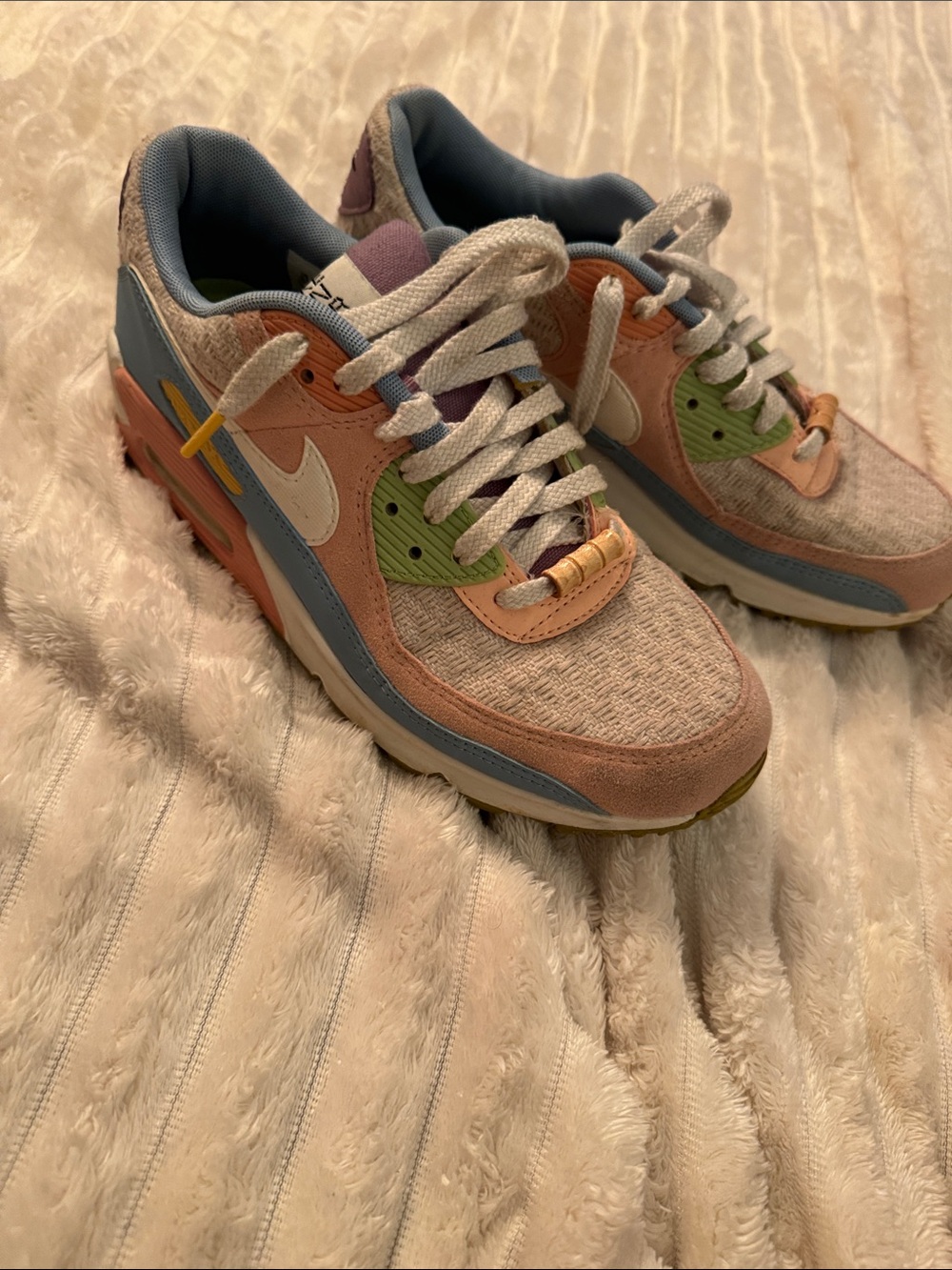 Nike Multicolor Pastel Low-Top Sneakers with White Swoosh